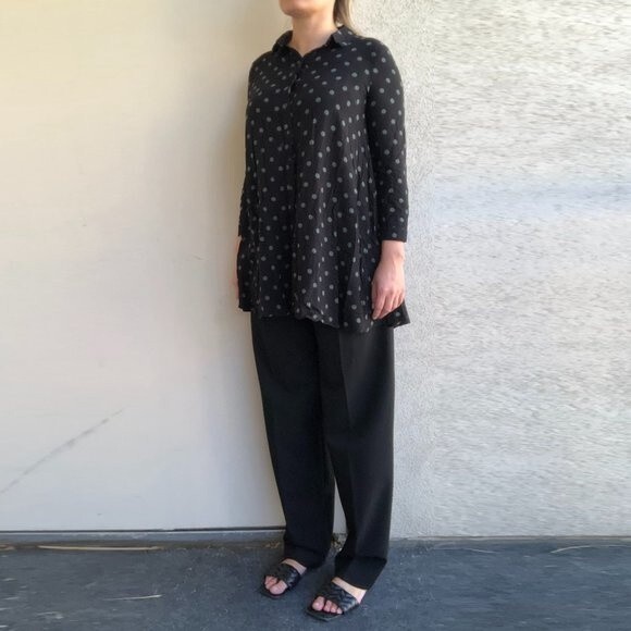 Zara Black Long Shirt Size XS - Picture 4 of 8